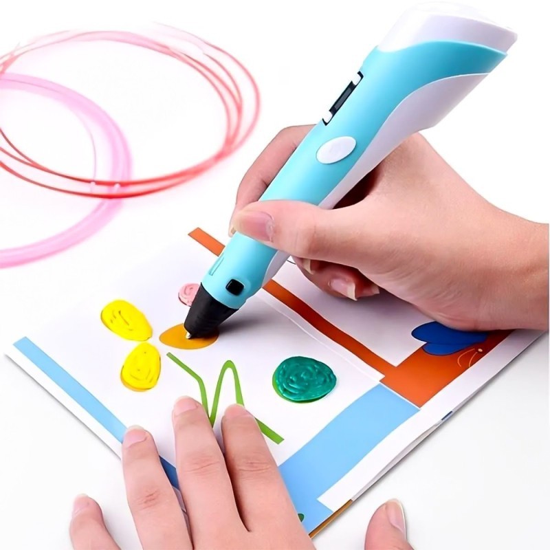 Caneta 3D Impressora Manual Com Filamento De Plástico