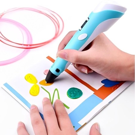 Caneta 3D Impressora Manual Com Filamento De Plástico