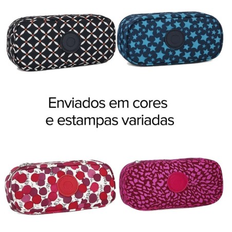 Estojo Organizador Box Escolar Médio Estampado