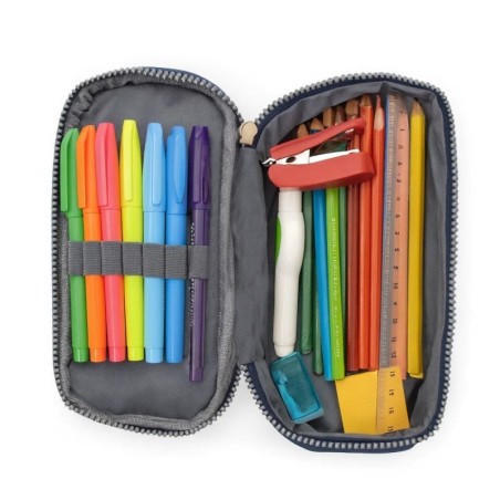 Estojo Organizador Box Escolar Médio Estampado