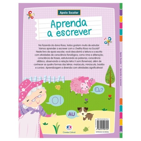 Livro Apoio Escolar Infantil Aprenda A Escrever 96 Páginas 2
