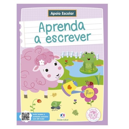 Livro Apoio Escolar Infantil Aprenda A Escrever 96 Páginas