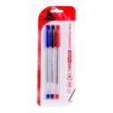 Kit Canetas Esferográficas 1.0mm Básicas 3 Peças