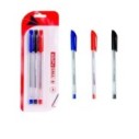 Kit Canetas Esferográficas 1.0mm Básicas 3 Peças