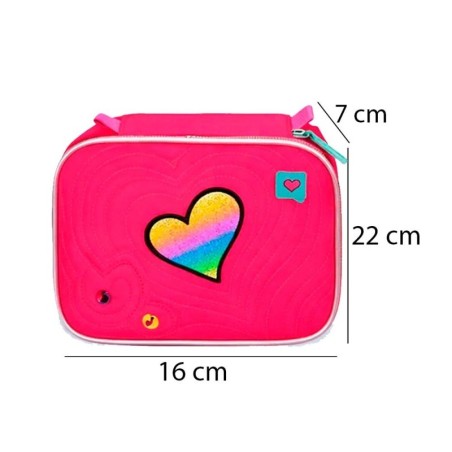Kit Mochila Com Estojo E Lancheira Menina Infantil