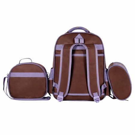 Kit Mochila Infantil Capivara 3 Peças Lancheira E Estojo