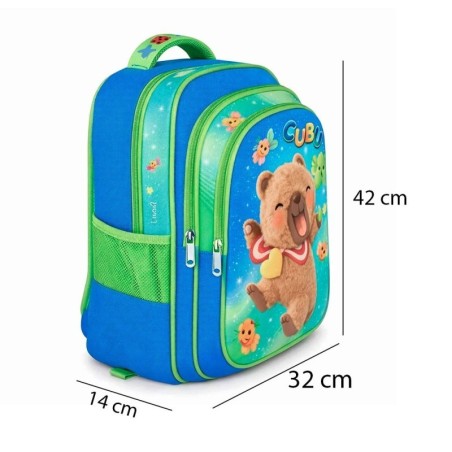 Kit Mochila Infantil Capivara 3 Peças Lancheira E Estojo