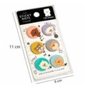 Cartela Com Mini Marcadores De Paginas Com Estampas Variadas