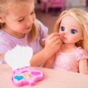 Brinquedo Estojo De Maquiagem Para Boneca Infantil Com Pincel