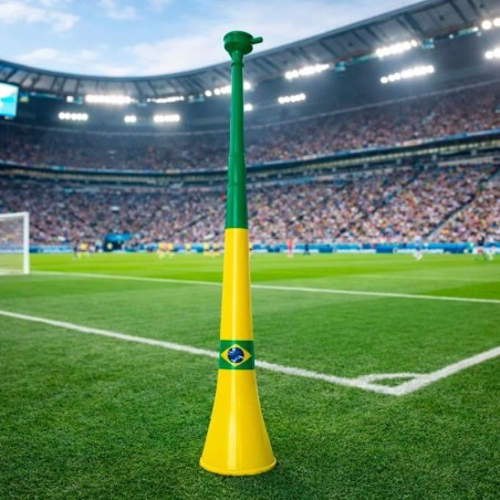 Corneta Vuvuzela Grande Copa Brasil Retrátil 60cm