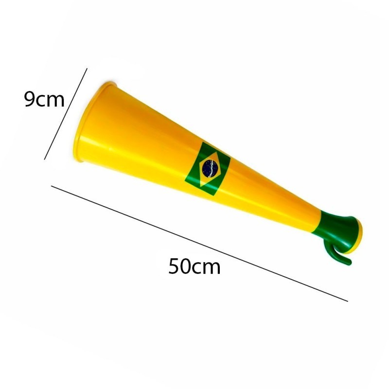 Corneta Vuvuzela Media Copa Brasil Amplificada 30cm