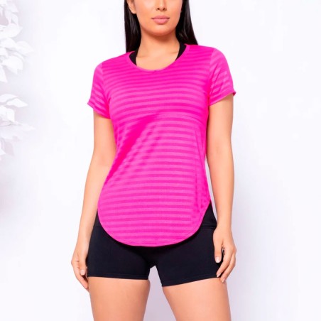 Camiseta Feminina Fitness Manga Curta Lisa Dry Fit -  Feira Da Madrugada SP 2