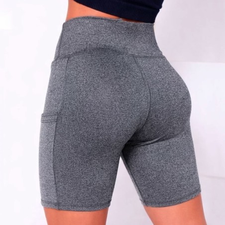 Bermuda Legging Feminina Com Bolso Suplex Fitness Academia 2