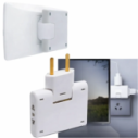 Adaptador Triplo de Tomada 16A Dobrável 180°
