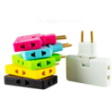 Adaptador Triplo de Tomada 16A Dobrável 180°