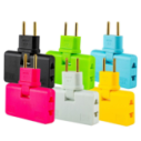 Adaptador Triplo de Tomada 16A Dobrável 180°