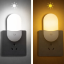 Mini Luminária Abajur De Tomada Led Quente E Frio