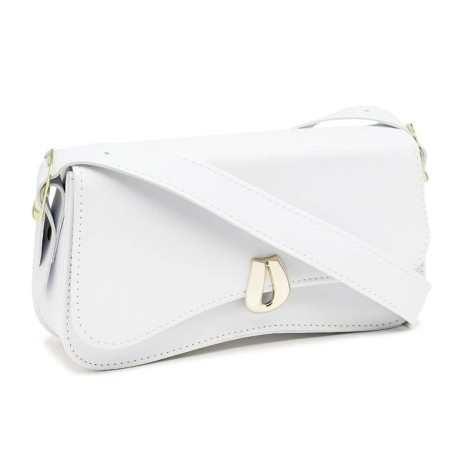 Bolsa De Ombro Feminina Baguete Moderna Com Detalhe