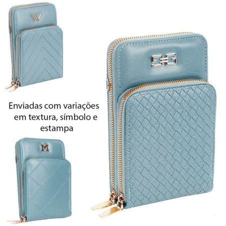 Bolsa Transversal Divisórias Porta Celular Carteira Feminina