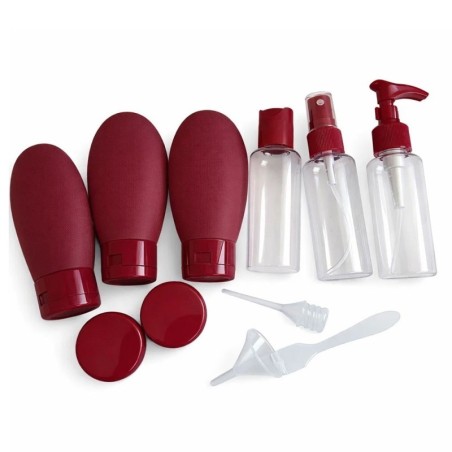 Kit Viagem Portátil Com 12 Peças Mini Frascos Para Cosméticos
