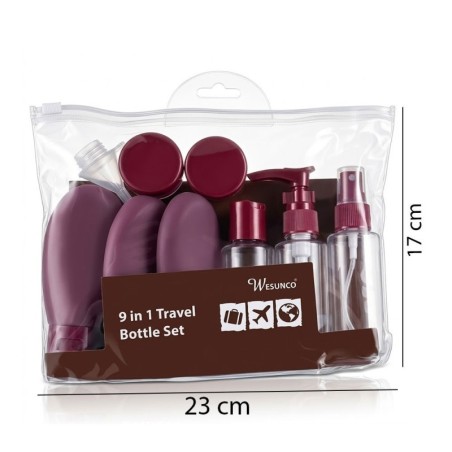 Kit Viagem Portátil Com 12 Peças Mini Frascos Para Cosméticos
