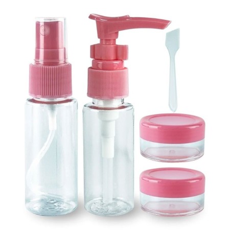 Kit Viagem Com Mini Frascos De Plástico 30ml Porta Cosméticos 6 Peças 2