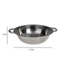 Escorredor De Macarrão Massas Arroz 23cm Em Inox Com Alças