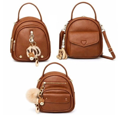 Bolsa Mochila Feminina Pequena Com Alça De Mão 2