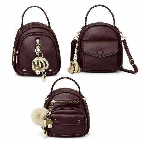 Bolsa Mochila Feminina Pequena Com Alça De Mão 2