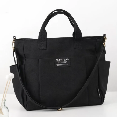 Bolsa Feminina Grande De Ombro Em Lona Alça Transversal 2