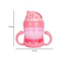 Copo Infantil Com Alça E Canudo Com Tampa 200ml