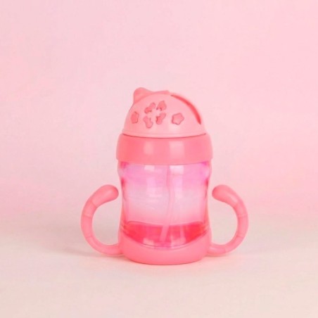 Copo Infantil Com Alça E Canudo Com Tampa 200ml
