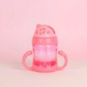 Copo Infantil Com Alça E Canudo Com Tampa 200ml