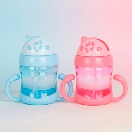 Copo Infantil Com Alça E Canudo Com Tampa 200ml