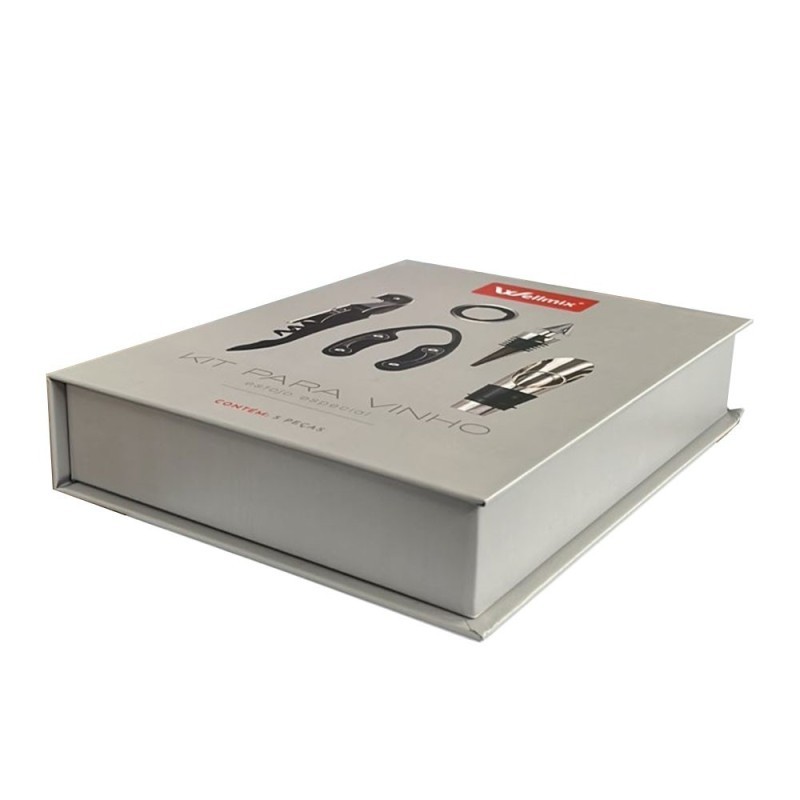 Kit Para Vinho 5 Peças Abridor Com Estojo Especial