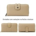 Carteira Feminina Design Elegante Com Fecho Detalhado