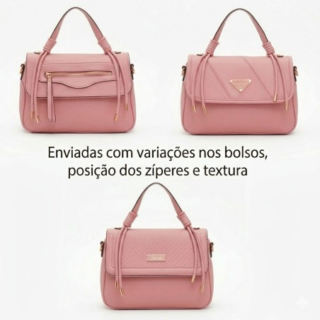 Bolsa De Mão Feminina Alça Com Detalhe Em Fio 2