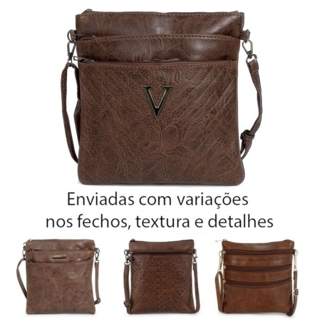 Bolsa Transversal Feminina Compacta Texturizada 2