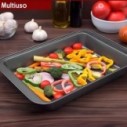 Forma Assadeira Multiuso Antiaderente Retangular Bolo