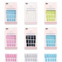 Unhas Postiças 12 Peças Quadrada Lisa Colorida