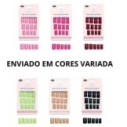 Unhas Postiças 12 Peças Quadrada Lisa Colorida