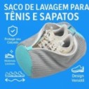 Saco De Lavar Tênis Na Máquina De Lavar Em Poliester