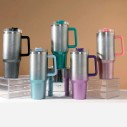 Caneca Garrafa Copo Térmico Inox Degrade Com Glitter 1200ml