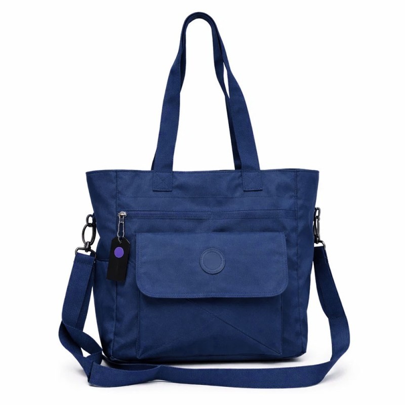 Bolsa De Ombro Feminina Nylon Grande Com Alça Transversal