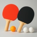 Kit Ping Pong Tênis De Mesa Raquete 3 Bolinhas Cabo Madeira