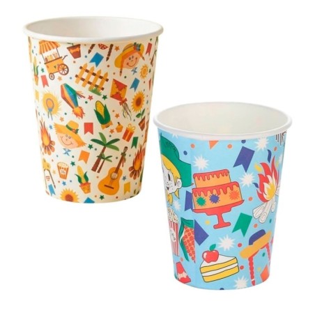 Copo de Papel 270ml 10 Peças Festa Junina