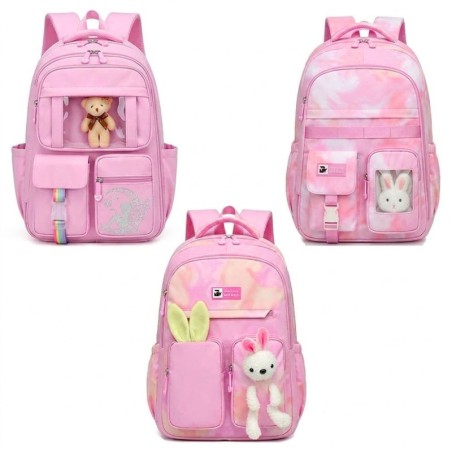 Mochila Feminina Escolar Colorida Estampada Grande