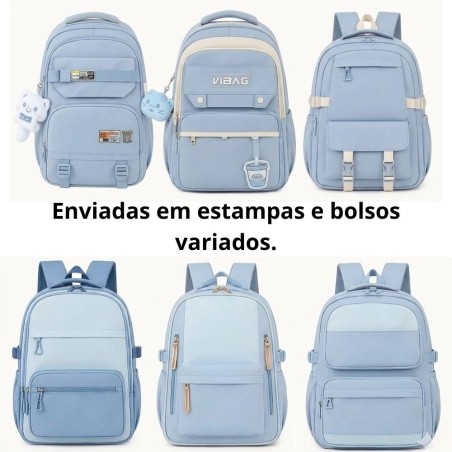 Mochila Universitária Feminina Casual Grande 2