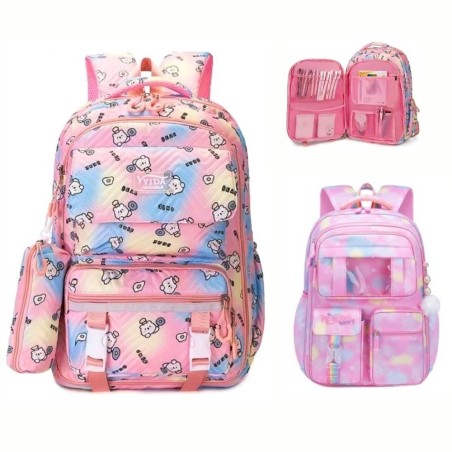 Mochila Escolar Feminina Grande Estampas Variadas