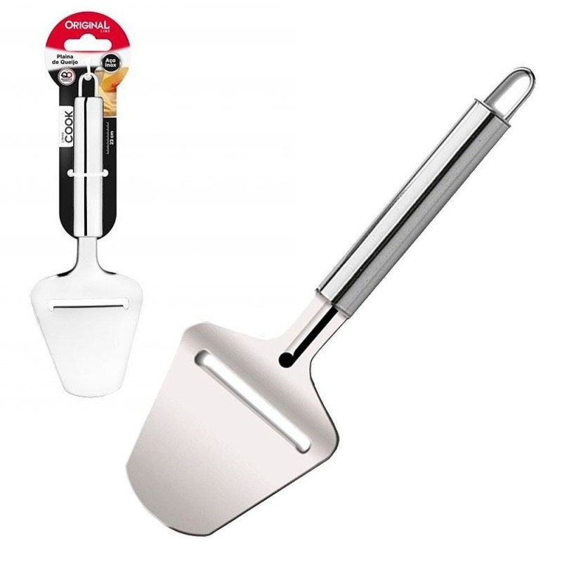 Plaina Fatiador De Queijo Em Aço Inox Cook 23 Cm - Feira da Madrugada SP